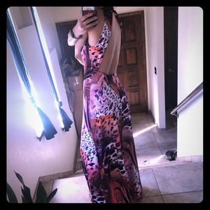 XS Venus Purple/Pink/Orange Multi Print Maxi 🌺🧡